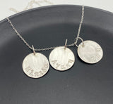 Hope, love, life- sterling silver  in Greek
