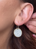 Goddess round earrings