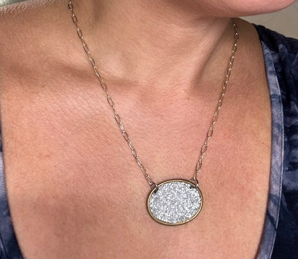 Thalia oval necklace