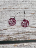 Luxe geode 1/2 inch round earrings