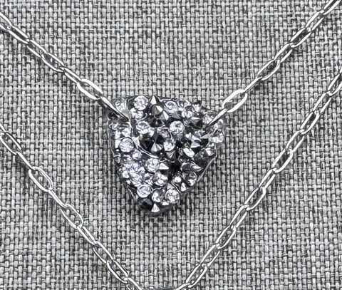 Triangle luxe geode pendant