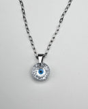 Evil eye luxe geode pendant holiday jewelry