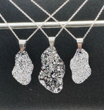 Large freeform luxe geode pendant