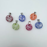 Small birthstone luxe geode pendant holiday jewelry