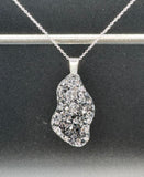 Large freeform luxe geode pendant