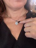 Evil eye luxe geode pendant holiday jewelry