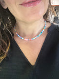 Candy-colored opal necklace
