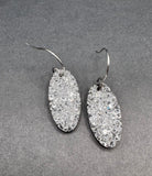 dangle crystal earrings- faux druzy drusy