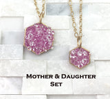 mother daughter, necklace set,jewelry, gift set, goddaughter, sister, grandmother
