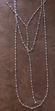 Silver antiqued Moroccan chain. Layered necklaces