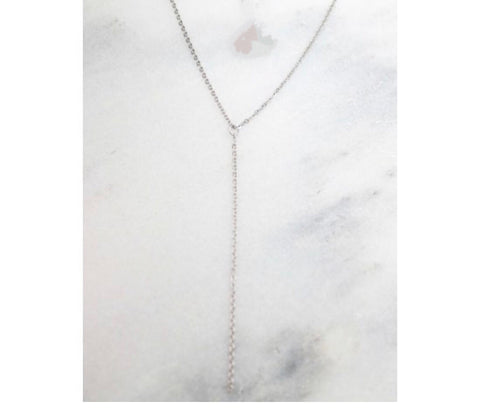 Delicate y- lariat necklace