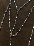 Silver antiqued Moroccan layering chain.
